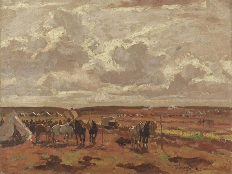 1871-Algernon Mayow Talmage - Accampamento ad Agny